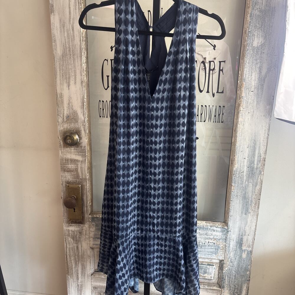 NWT White House Black Market Navy Blue Dress Size Large